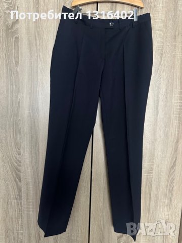 Тъмно син дамски офис панталон, размер 40, снимка 4 - Панталони - 39054438