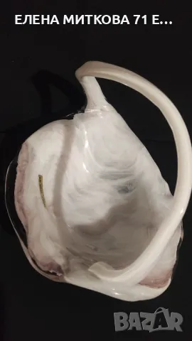 Уникална бонбониера/кошница от оловен кристал нова с етикет, снимка 5 - Декорация за дома - 48418430