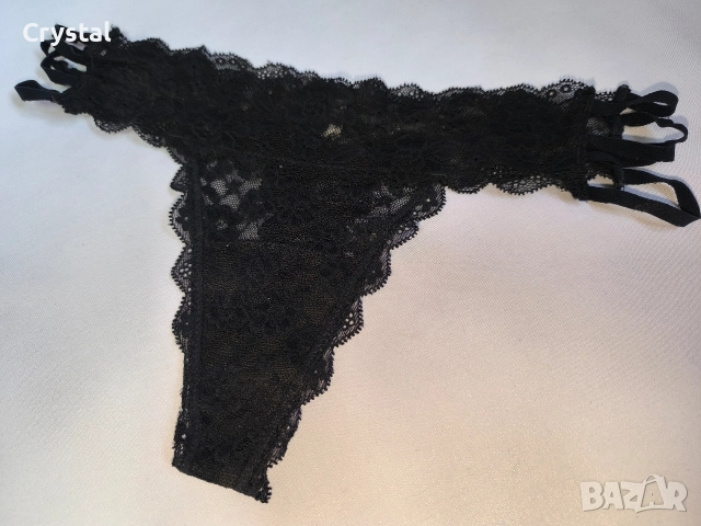 Черни дантелени бразилиани, снимка 7 - Бельо - 52919721