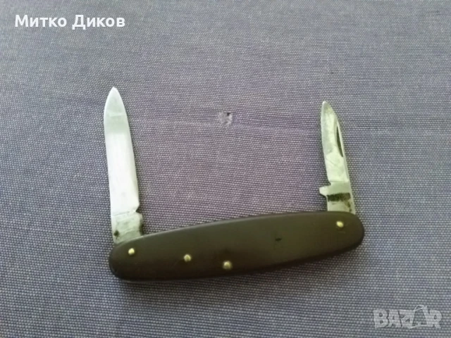 "M W" Rostfrei German c.1940's Pocket Knife немско ножче винтидж 80х62 мм острие без луфт, снимка 2 - Ножове - 51084304