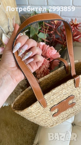 CELINE bag*Чанта за плаж рафия селин, снимка 9 - Чанти - 53365439