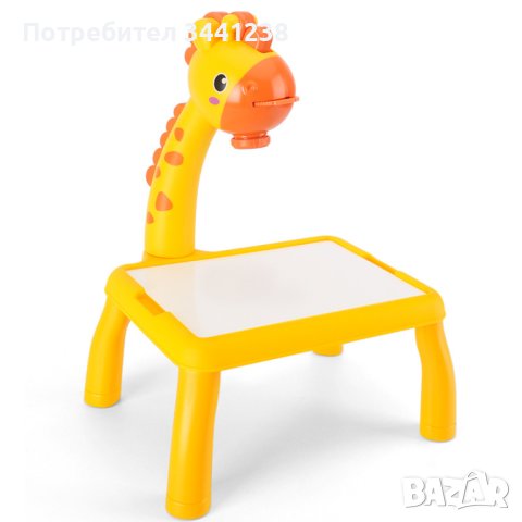 Детска маса за рисуване с проектор, жираф, снимка 5 - Мебели за детската стая - 42636501