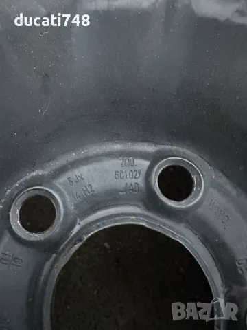 OEM железни джанти 14" 5х100 - VW, Skoda, Seat с тасове, снимка 5 - Гуми и джанти - 48338965