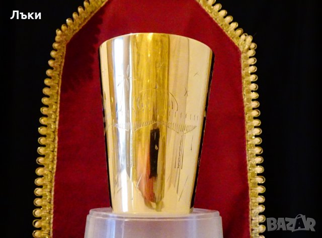 Бронзова чаша за вино Тадж Махал,цветя,250 мл. , снимка 2 - Антикварни и старинни предмети - 31152630