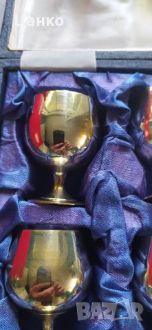  сребърни чашки, дълбоко посребрени чашки, снимка 2 - Сервизи - 38021928