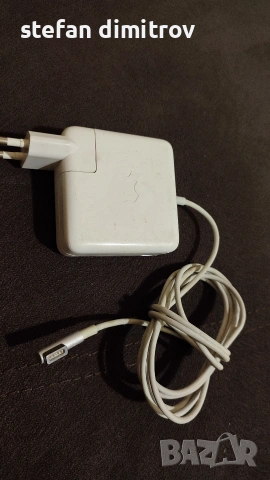 Оригинално Зарядно за MacBook, Apple 220v Magsafe 1 Charger A1344 60w, Бял