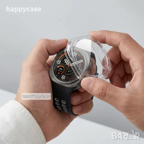 Samsung Galaxy Watch Ultra 2 2026 / 360° Твърд пластмасов кейс с вграден протектор за екран, снимка 3 - Калъфи, кейсове - 55739646