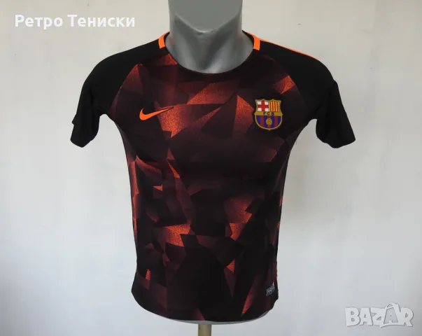 Тениска FC Barcelona — Тренировъчен Nike — Деца размер M Черно