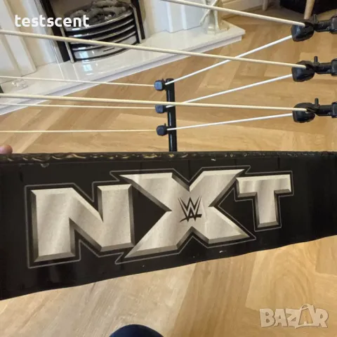 Ринг за играчки WWE NXT Action Spring Ring Wrestling кеч ринг с пружиниращ механизъм черен, снимка 6 - Колекции - 48202397