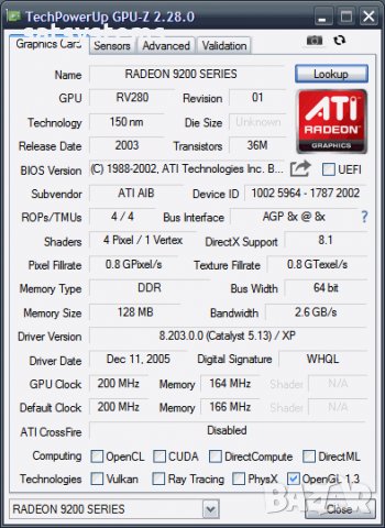 Видео карта ATi Radeon HIS Excalibur 9200SE 128MB DDR 64bit AGP, снимка 10 - Видеокарти - 30146091