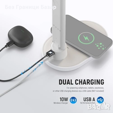 Нова LED настолна лампа с RGB, LCD дисплей и USB порт – NEEWER N20, снимка 4 - Други - 52078416