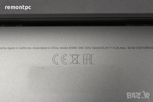 A1990 Macbook Pro I7 32 GB DDR4 1 TB NVME AMD Video HD Retina Display, снимка 10 - Лаптопи за игри - 53338361