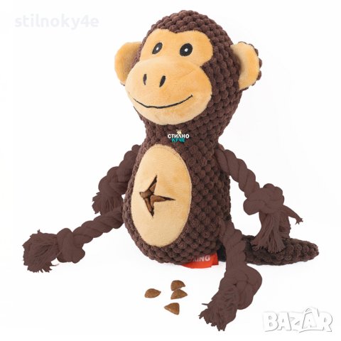 Плюшена играчка за куче с джоб за лакомства Плюшени кучешки играчки Плюшена кучешка играчка, снимка 1