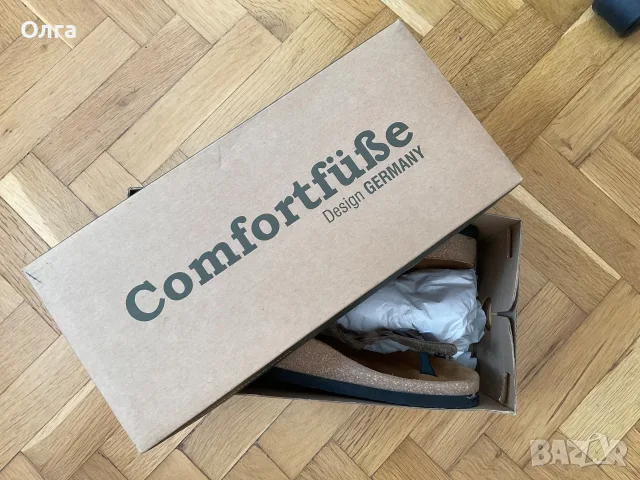 Кожени чехли Comfortfusse, тип Birkenstock - 40-ти номер, снимка 5 - Чехли - 55831789