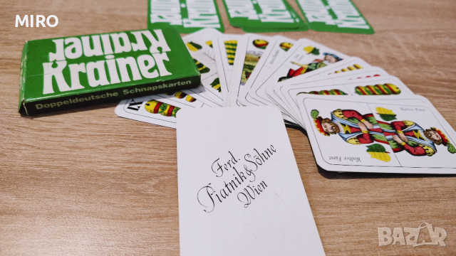 Австрийски карти на фирма Платник, снимка 3 - Карти за игра - 44789135