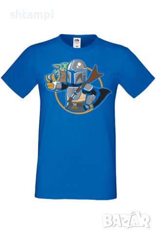 Мъжка тениска Star Wars mandalorian baby yoda 2,Междузвездни войни,Филм,Изненада,Подарък,Повод,, снимка 4 - Тениски - 37718067