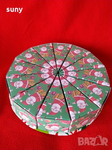 Картонена коледна торта с елха, снимка 3 - Коледни подаръци - 31104908