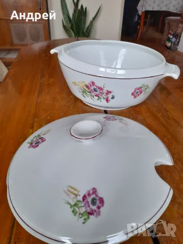 Стар Порцеланов супник #6, снимка 7 - Други ценни предмети - 47396774