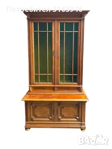 Масивен антик Шкаф/ витрина/ библиотека