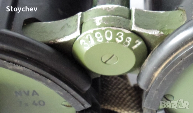 Военен бинокъл Carl Zeiss Jena D.F. 7x40 NVA 1962г., снимка 5 - Колекции - 52419034