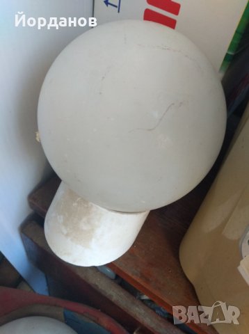 бяла кръгла лампа 2 броя, снимка 1