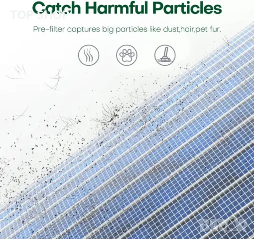 Пречиствател на въздух CONOPU, 3-степенна филтрация, с функция за ароматерапия, нощна светлина, снимка 7 - Овлажнители и пречистватели за въздух - 49419808