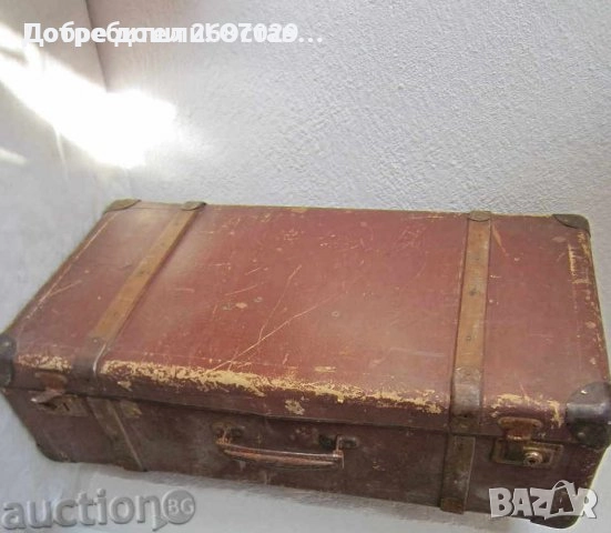 Куфари: куфарче с шифър, amiet suitcase Стара чанта, голям грамаден куфар, цвят бургунди, снимка 13 - Други - 37039584
