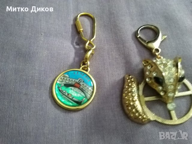 Ключодържател Венеция винтидж и Кума Лиса с 26 камъчета по нея , снимка 3 - Колекции - 38013225