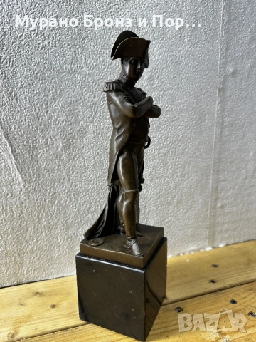 АВТЕНТИЧЕН БРОНЗ: Статуетка "Наполеон" – Émile Guillemin, Леярна "Fonderie des Bords de Seine", 2.5 