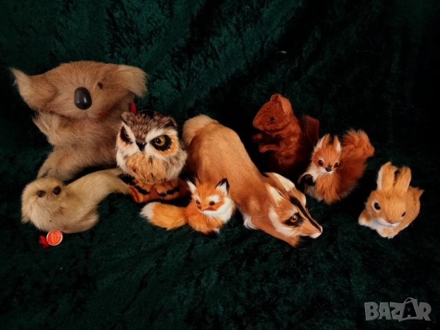 Плюшени играчки - Занаяти с кожа,лисица,тюлен,бухал,катерица, снимка 5 - Колекции - 51464721