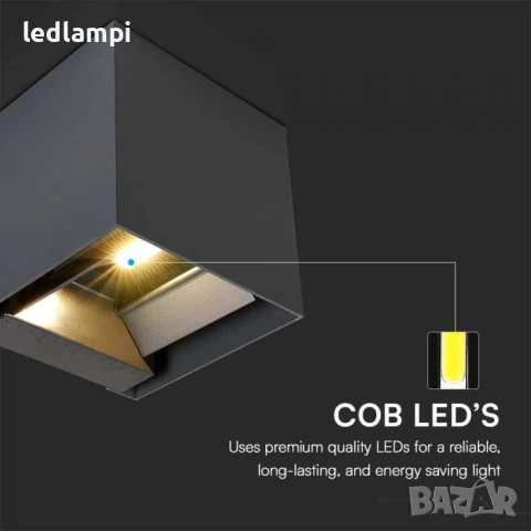 Соларна LED Градинска Лампа 9W 3в1 CCT Черна, снимка 2 - Соларни лампи - 50547394