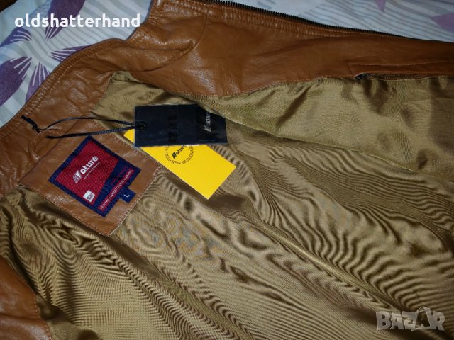 Ново Мъжко кожено яке пролет-есен(еко кожа) , снимка 2 - Якета - 30418203