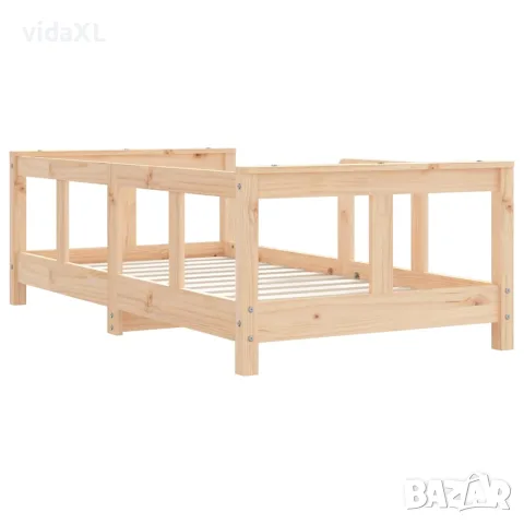 vidaXL Рамка за детско легло, 70x140 см, масивна борова дървесина, снимка 6 - Бебешки легла и матраци - 56148064