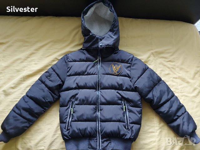 Детско зимно плътно яке/шуба с качулка, размер за 7-10г. дете, снимка 2 - Детски якета и елеци - 42627204