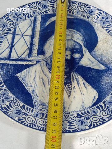 Голяма декоративна порцеланова чиния Delft , снимка 7 - Декорация за дома - 35294509