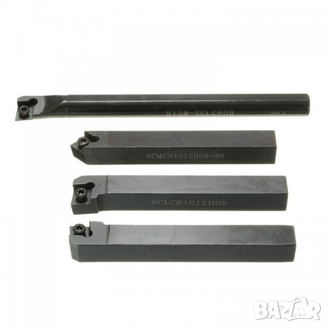 Стругарски комплект 4 ножове 12 мм. с 10 сменяеми пластини, снимка 3 - Други инструменти - 34552067