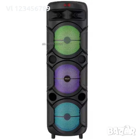 Преносима караоке колона WDLR-DR-8839 3х8,5 инча микрофон, снимка 2 - Тонколони - 50113074