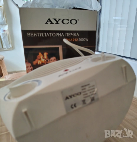 Вентилаторна печка Ayco AFH-1212-2000 w-НОВА, снимка 4 - Отоплителни печки - 54155821