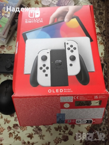 Nintendo Switch OLED хакнат +256gb Карта +джойстик, снимка 3 - Nintendo конзоли - 52771967