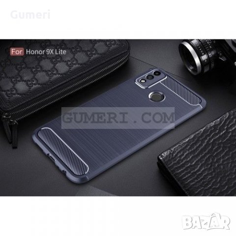 Huawei Honor 9X Lite - Карбонов Удароустойчив Гръб, снимка 3 - Калъфи, кейсове - 32104648