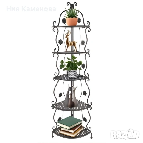 Елегантен ъглов рафт – стилно решение за максимално използване на пространството, снимка 3 - Етажерки - 53015520