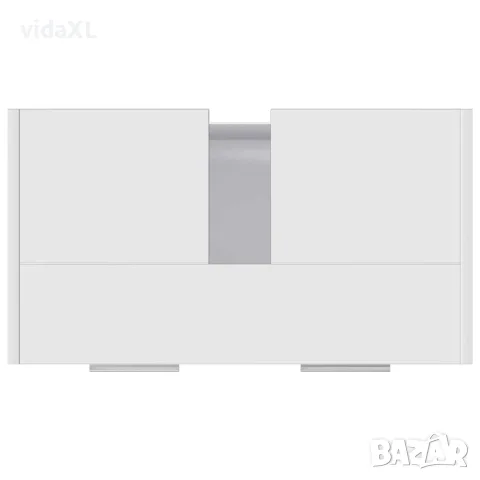 vidaXL Шкаф за баня, бял, 60x33x61 см, инженерно дърво, снимка 8 - Шкафове - 56147721