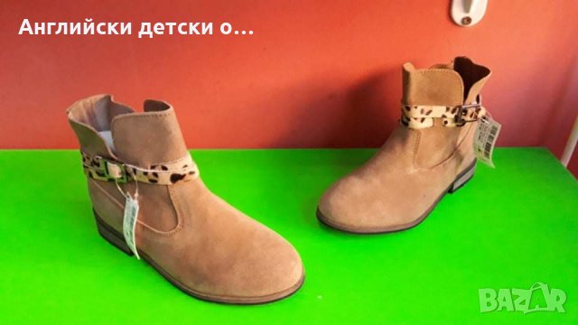 Английски детски боти естествена кожа-велур-NEXT, снимка 3 - Детски боти и ботуши - 30530065
