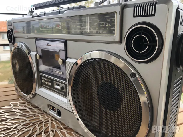 радиокасетофон SHARP GF 9191 E -SILVER (Japan), снимка 2 - Радиокасетофони, транзистори - 56303128