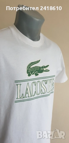 Lacoste Cotton Regular Fit  Unisex Size XS НОВО! ОРИГИНАЛНА Унисекс Тениска!, снимка 5 - Тениски - 53921677