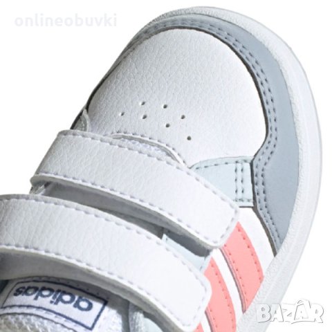 НАМАЛЕНИЕ!!!Бебешки спортни обувки ADIDAS BREAKNET Бяло/Розово №21, снимка 7 - Детски маратонки - 31913511