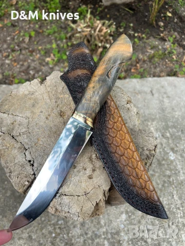 Ръчно изработен нож от стомана N690, снимка 1