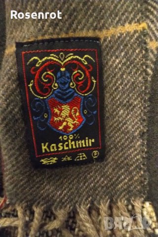 100 % кашмир елегантен марков шал, снимка 4 - Шалове - 30330638