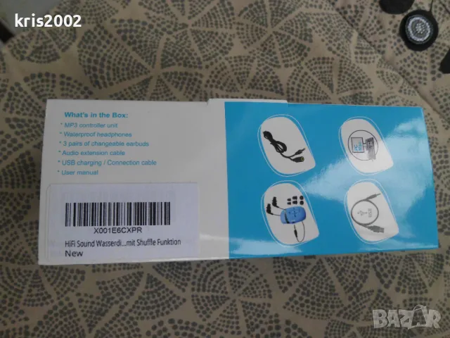 SEWOBYE - Водоустойчив MP3 плеър, 8Gb, до 16 часа плейване, снимка 4 - Спортна екипировка - 49623073