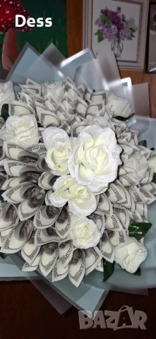 !! Лукс в опаковка – Букет с пари!!, снимка 3 - Ръчно изработени сувенири - 51374540